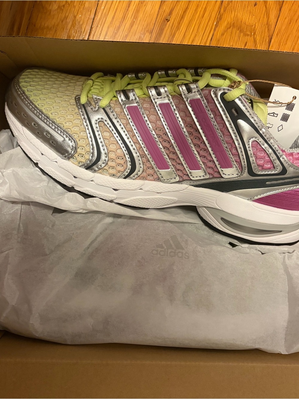 adidas Women's Athletic Shoe - Pink & Lime